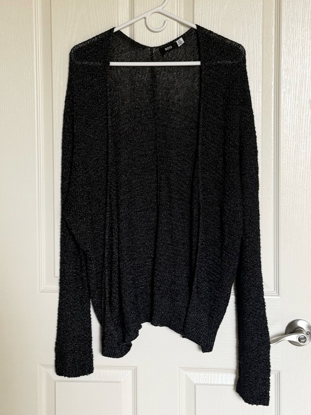 BDG: Black Open-Front Women’s Sweater Cardigan - Size S